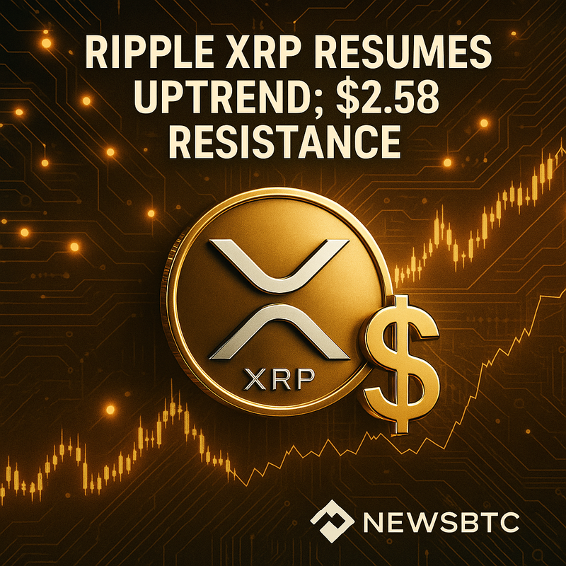리플 XRP 상승추세 재개, 고래 매수·2.58달러 저항