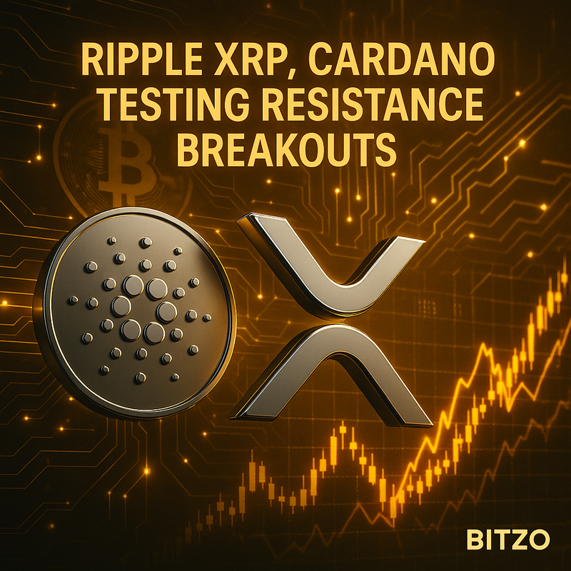 리플 XRP·카르다노 에이다, 저항선 돌파 전망