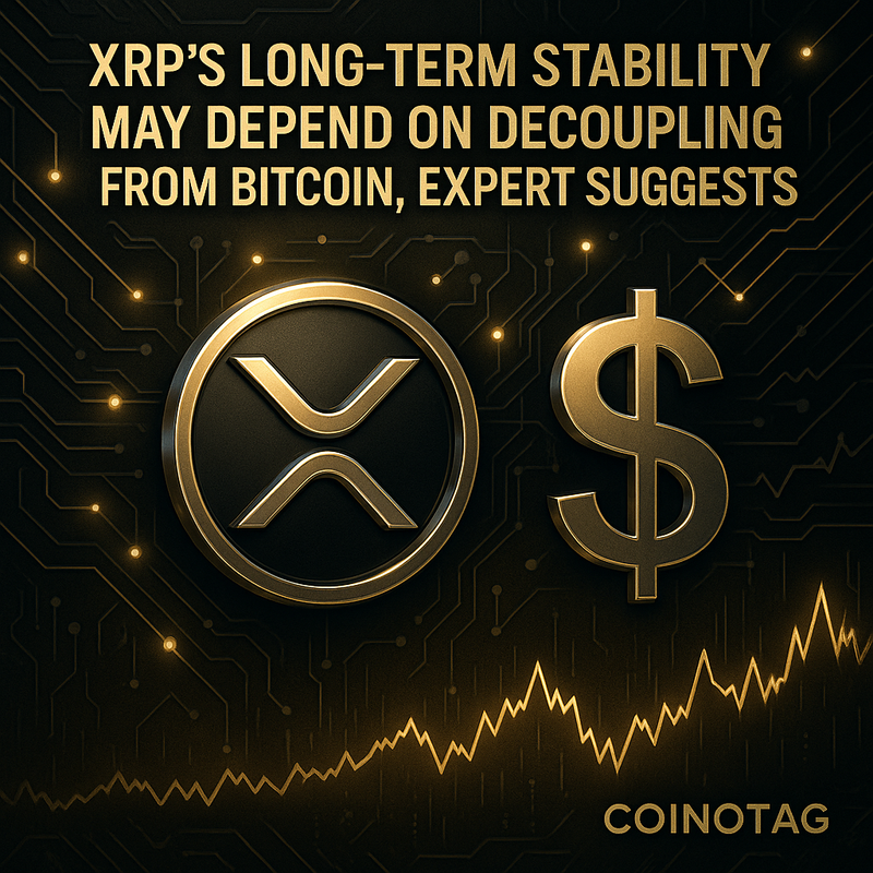 리플 XRP, 비트코인 영향서 벗어나 독자적 안정성 모색