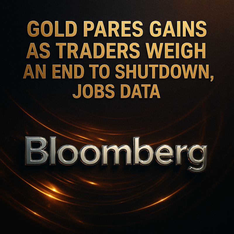 미 정부 셧다운 종료 기대에 금값 상승폭 축소 (국제 금시세)