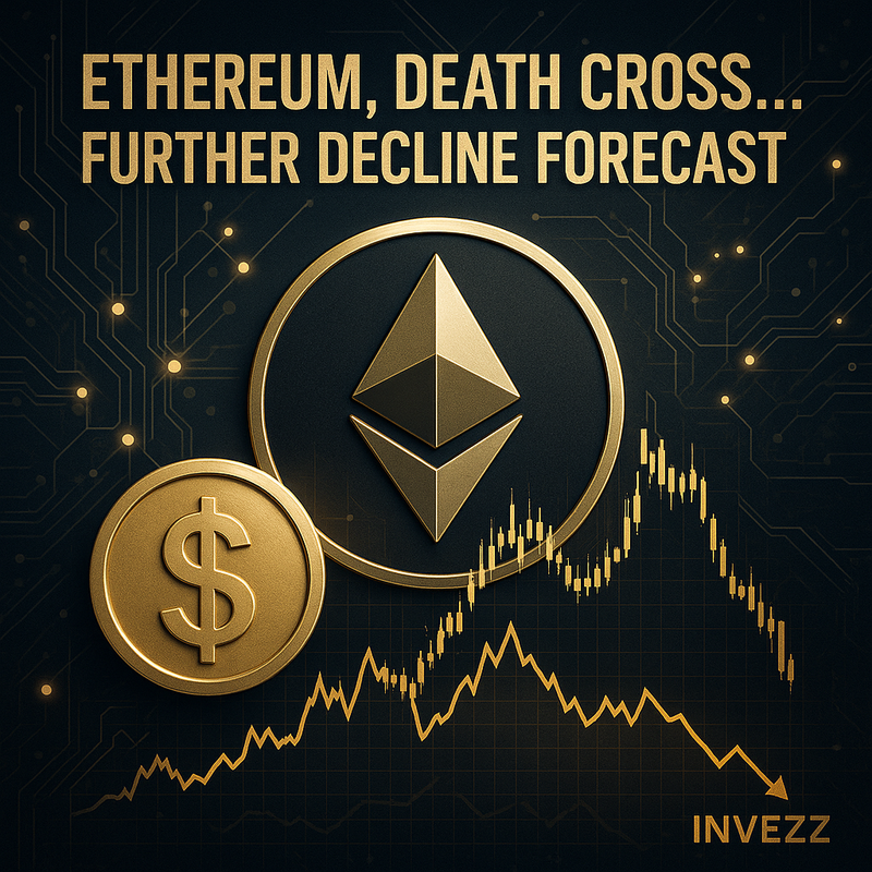 이더리움, 데스크로스 형성에 ETF·스테이킹 자금 유출까지…추가 하락 전망