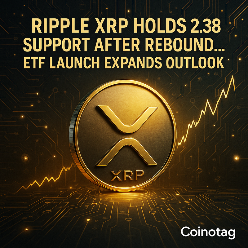 리플 XRP, 2.38달러 지지 후 반등…ETF 출시로 전망 확대