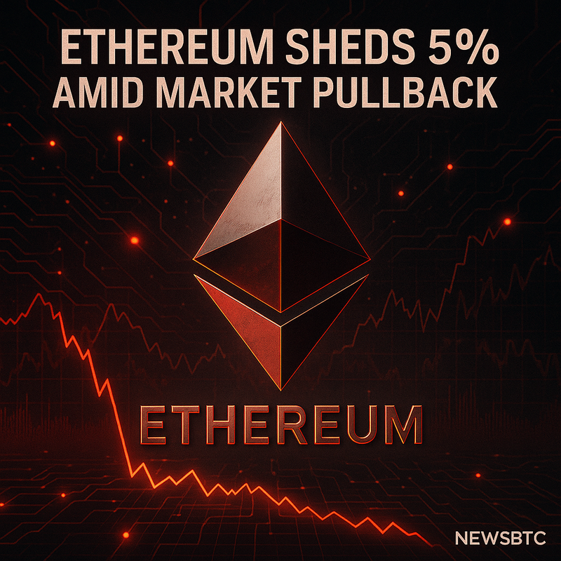 이더리움 5% 급락…추가 하락 위험 커졌다는 분석