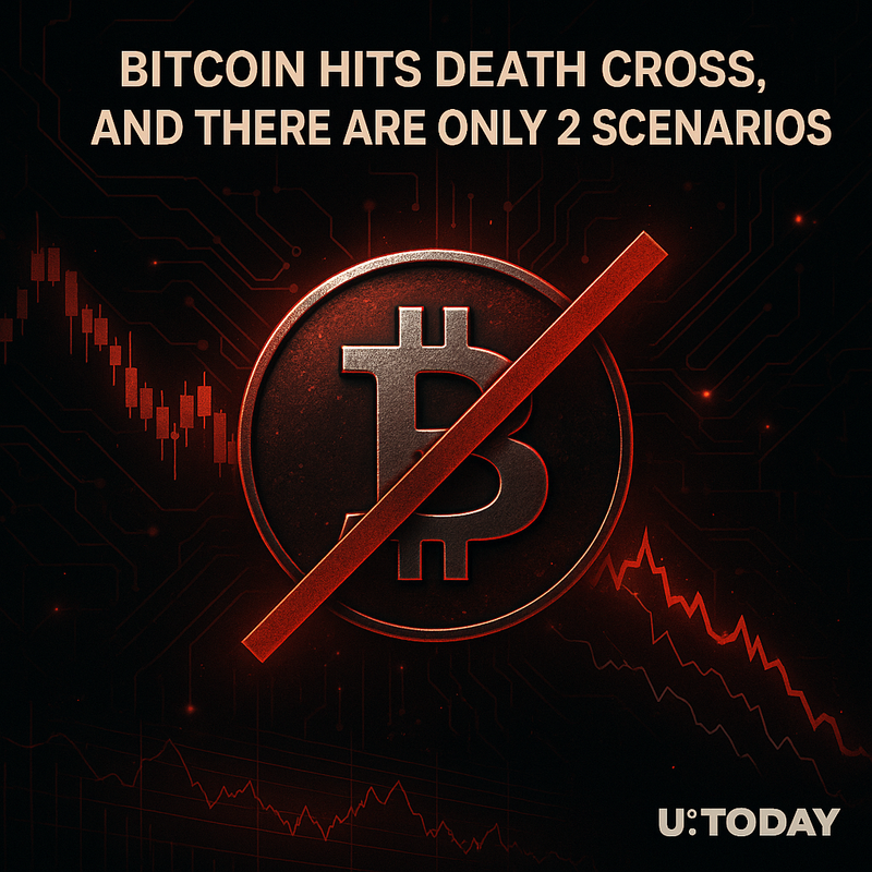 비트코인 데드크로스 확정…향후 ‘2가지 시나리오’로 압축됐다는 분석