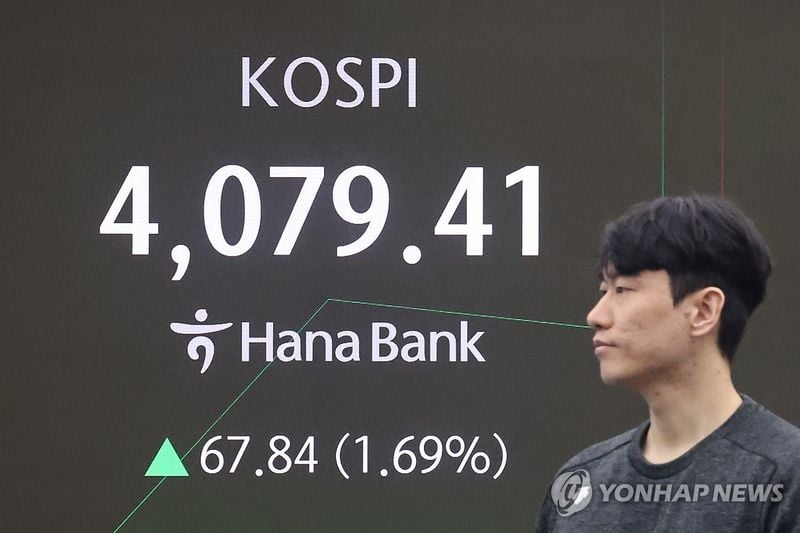 코스피 ‘AI 버블’ 우려 완화에 4,050선 상승…삼성전자 2.9%↑