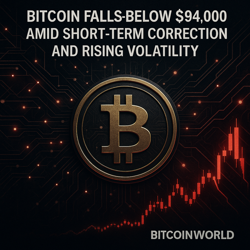 비트코인 9만4천달러 붕괴…단기 조정·변동성 확대 전망 담겨