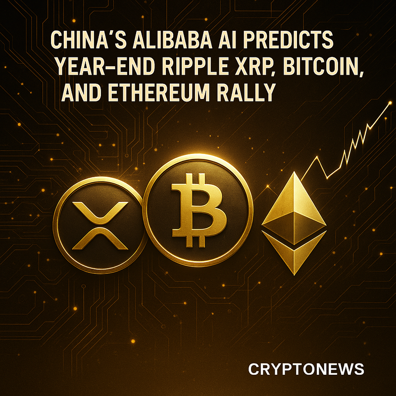 중국 알리바바 AI, 올해 말 리플 XRP·비트코인·이더리움 강세 랠리 전망