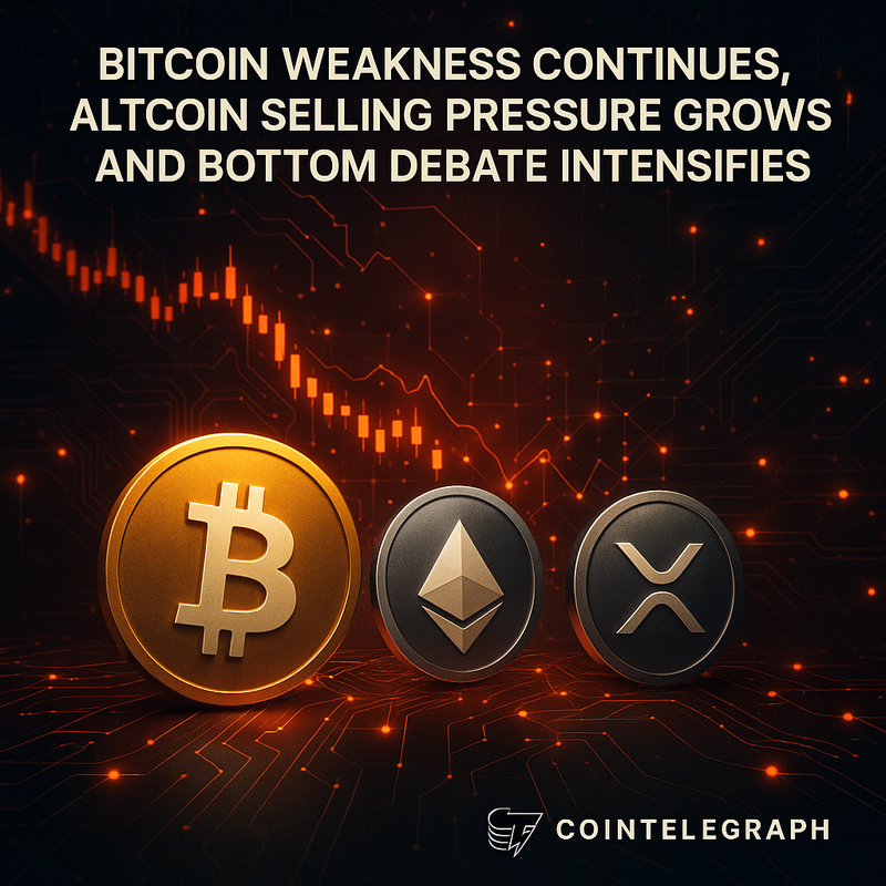 비트코인 약세 지속…알트코인 전반 하락 압력 커지고 ‘바닥 논쟁’ 격화