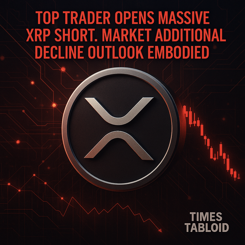 대형 트레이더, 리플 XRP 대규모 공매도…시장 추가 하락 전망 부각
