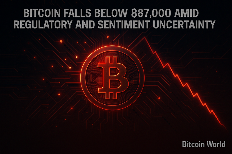 비트코인 8만7000달러 붕괴…규제·심리 불확실성에 하락 압력