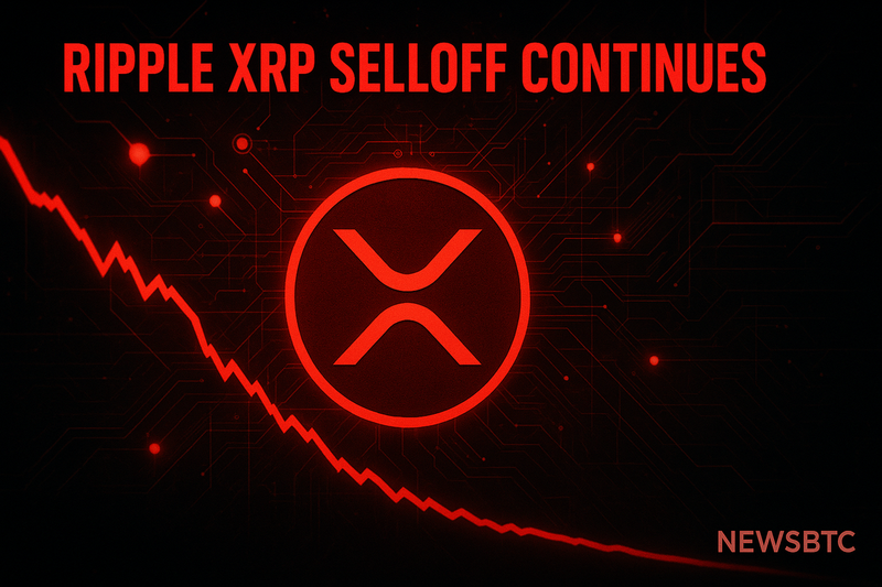 리플 XRP, 이틀새 4억달러 매도 압력…시장 전반 ‘극단적 공포’ 확산