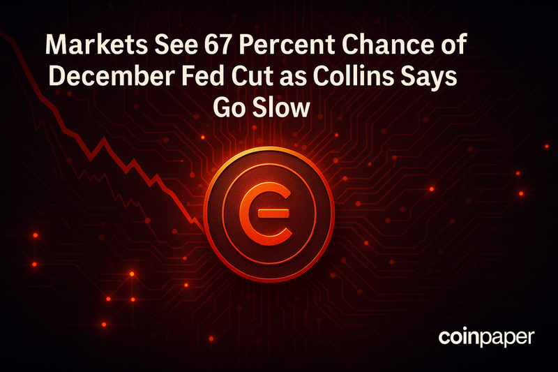 미 연준 12월 금리 인하 가능성 67%…콜린스 “속도 조절 필요”