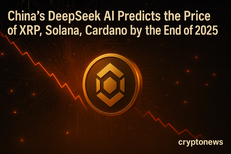 중국 딥시크 AI, 리플 XRP·솔라나·카르다노 가격 전망 제시…단기 변동성 경고