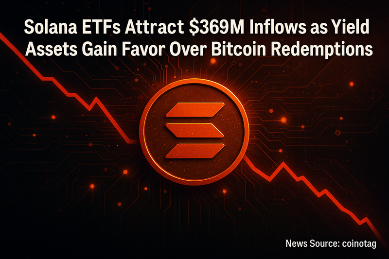 솔라나 ETF 자금 3억6천9백만달러 유입…비트코인·이더리움 환매 속 ‘수익자산’ 선호 부각