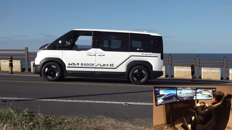 운전자 없이 1천㎞ 달렸다…기아, PV5로 원격운전 실증 성공
