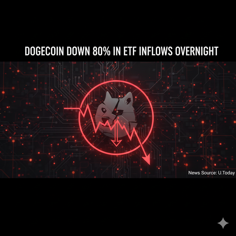 도지코인 ETF 하루 새 유입 80% 급감…가격 반등 동력 약화