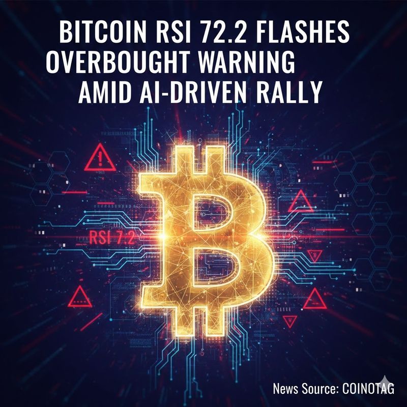 비트코인 RSI 72.2 '과매수' 경고…AI 연계 급등세, 단기 조정 가능성 주목