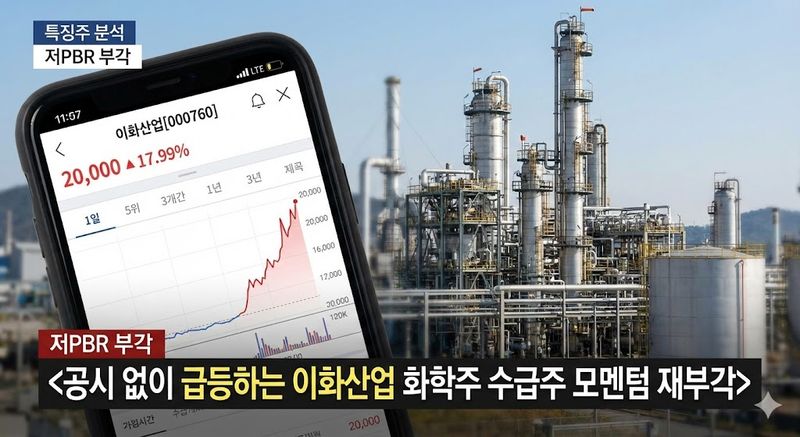 [특징주 분석] 저PBR 부각에… 이화산업 저평가 화학관련주 수급 전환 포인트