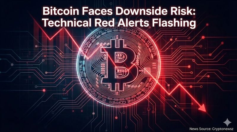 비트코인 추가 하락 가능성 제기, 테더 지표와 기술적 패턴 경고등