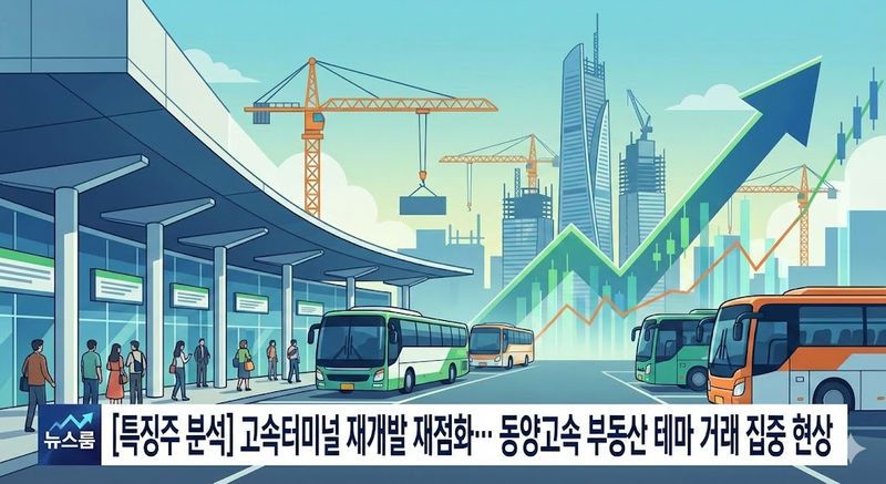 [특징주 분석] 고속터미널 재개발 재점화… 동양고속 부동산 테마 거래 집중 현상