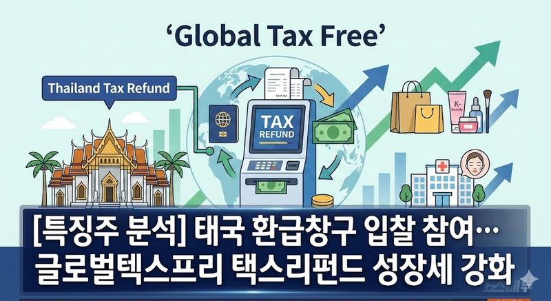 [특징주 분석] 태국 환급창구 입찰 참여… 글로벌텍스프리 택스리펀드 성장세 강화