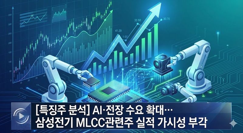 [특징주 분석] AI·전장 수요 확대… 삼성전기 MLCC관련주 실적 가시성 부각