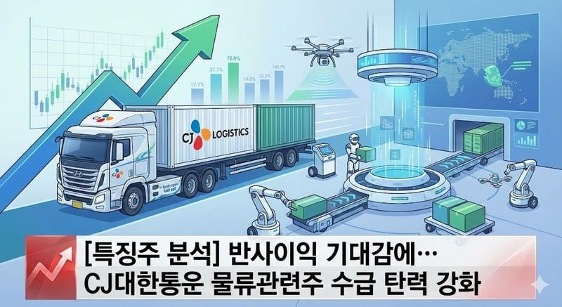 [특징주 분석] 반사이익 기대감에… CJ대한통운 물류관련주 수급 탄력 강화