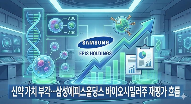 [특징주 분석] 신약 가치 부각… 삼성에피스홀딩스 바이오시밀러주 재평가 흐름