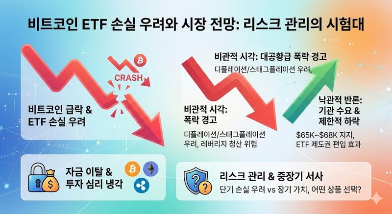 비트코인 ETF 손실 우려, 레버리지 위험 경고장 되다