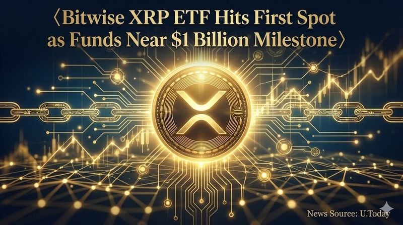 비트와이즈 리플 XRP ETF 거래량 1위…운용자산 10억달러 눈앞
