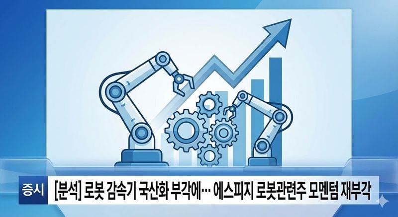 [분석] 로봇 감속기 국산화 부각에… 에스피지 로봇관련주 모멘텀 재부각
