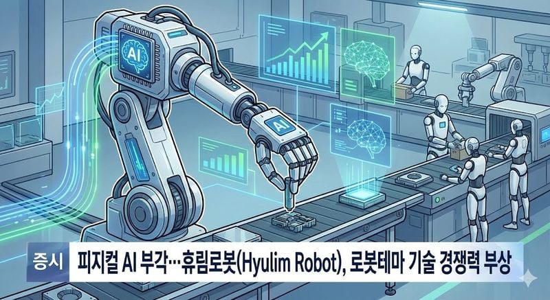 [분석] 피지컬 AI 부각… 휴림로봇(Hyulim Robot), 로봇테마 기술 경쟁력 부상