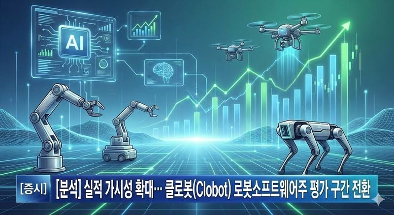 [분석] 실적 가시성 확대… 클로봇(Clobot) 로봇소프트웨어주 평가 구간 전환