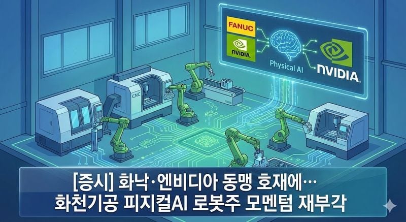 [분석] 화낙·엔비디아 동맹 호재에… 화천기공 피지컬AI 로봇주 모멘텀 재부각