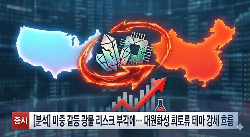 [분석] 미중 갈등 광물 리스크 부각에… 대원화성(Daewon Chemical) 희토류 테마 강세 흐름