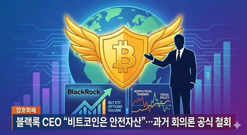 블랙록 CEO "비트코인은 안전자산"…과거 회의론 공식 철회