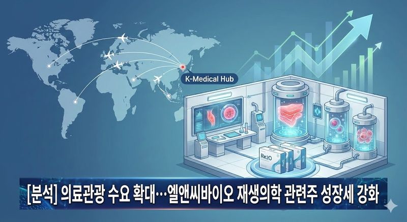 [분석] 의료관광 수요 확대… 엘앤씨바이오 재생의학 관련주 성장세 강화