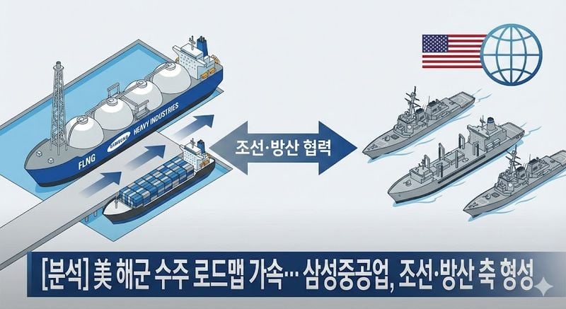 [분석] 美 해군 수주 로드맵 가속… 삼성중공업, 조선·방산 축 형성