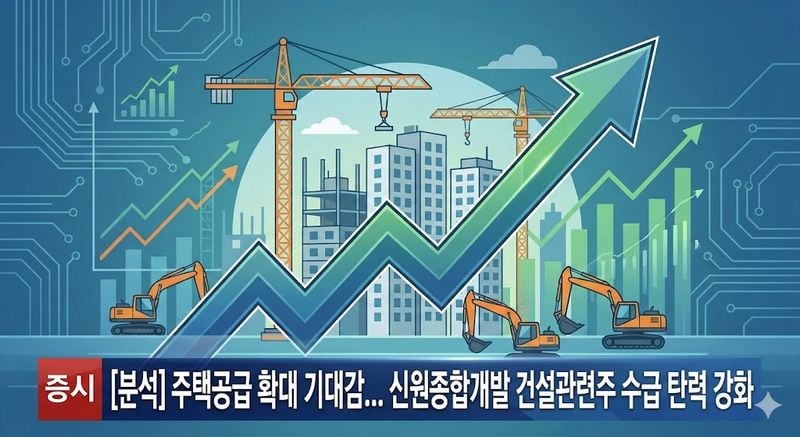 [분석] 주택공급 확대 기대감... 신원종합개발 건설관련주 수급 탄력 강화