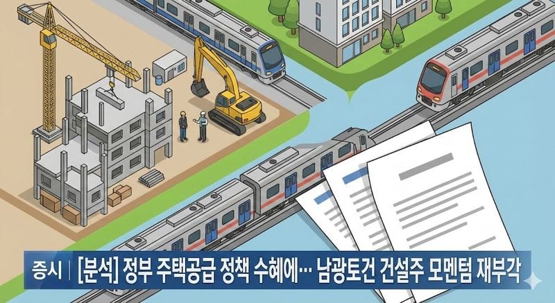 [분석] 정부 주택공급 정책 수혜에… 남광토건 건설주 모멘텀 재부각