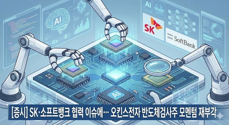 [분석] SK·소프트뱅크 협력 이슈에… 오킨스전자 반도체검사주 모멘텀 재부각