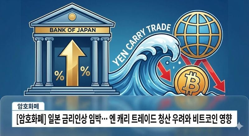 일본 금리인상 임박… 엔 캐리 트레이드 청산 우려와 비트코인 영향