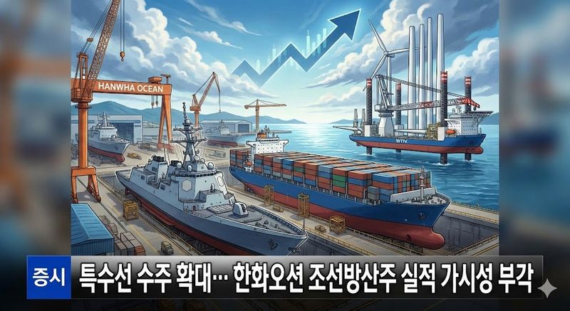 [분석] 특수선 수주 확대… 한화오션 조선방산주 실적 가시성 부각