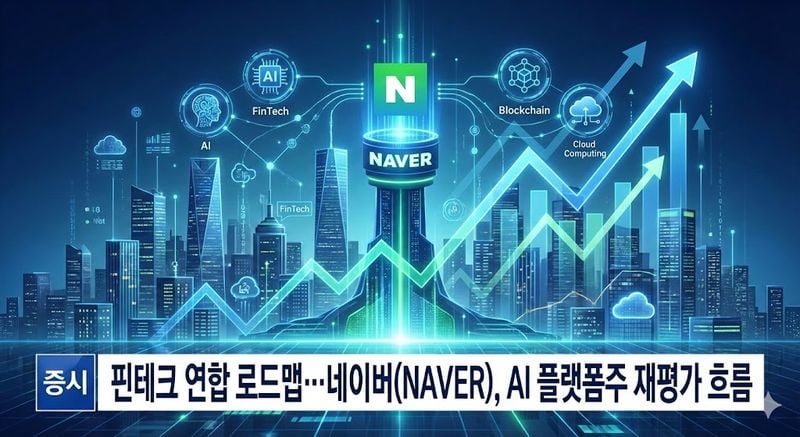 [분석] 핀테크 연합 로드맵... 네이버(NAVER), AI 플랫폼주 재평가 흐름