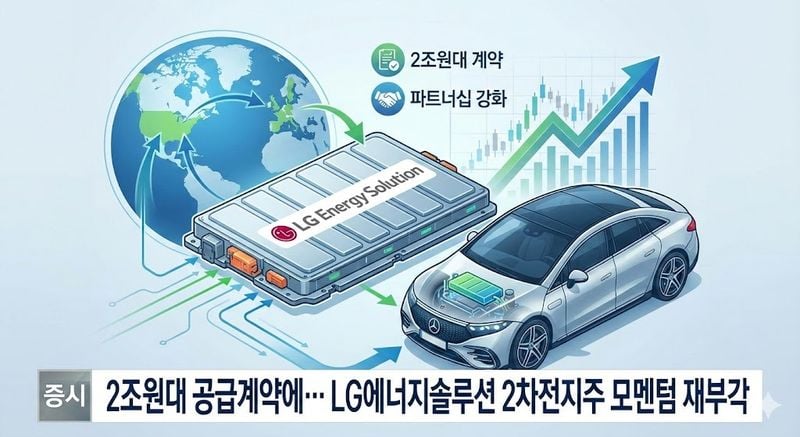 [분석] 2조원대 공급계약에… LG에너지솔루션 2차전지주 모멘텀 재부각