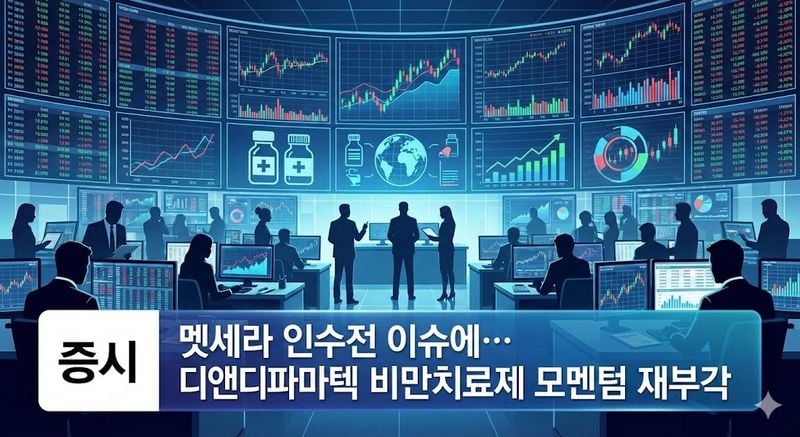 [분석] 멧세라 인수전 이슈에… 디앤디파마텍 비만치료제 모멘텀 재부각