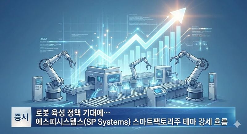 [분석] 로봇 육성 정책 기대에… 에스피시스템스(SP Systems) 스마트팩토리주 테마 강세 흐름