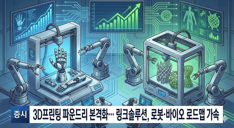 [분석] 3D프린팅 파운드리 본격화… 링크솔루션, 로봇·바이오 로드맵 가속