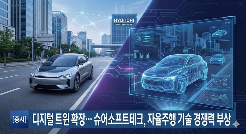 [분석] 디지털 트윈 확장… 슈어소프트테크, 자율주행 기술 경쟁력 부상