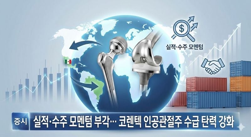 [분석] 실적·수주 모멘텀 부각… 코렌텍 인공관절주 수급 탄력 강화